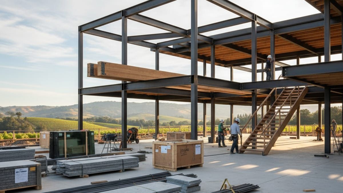 High-quality construction of luxury custom estate