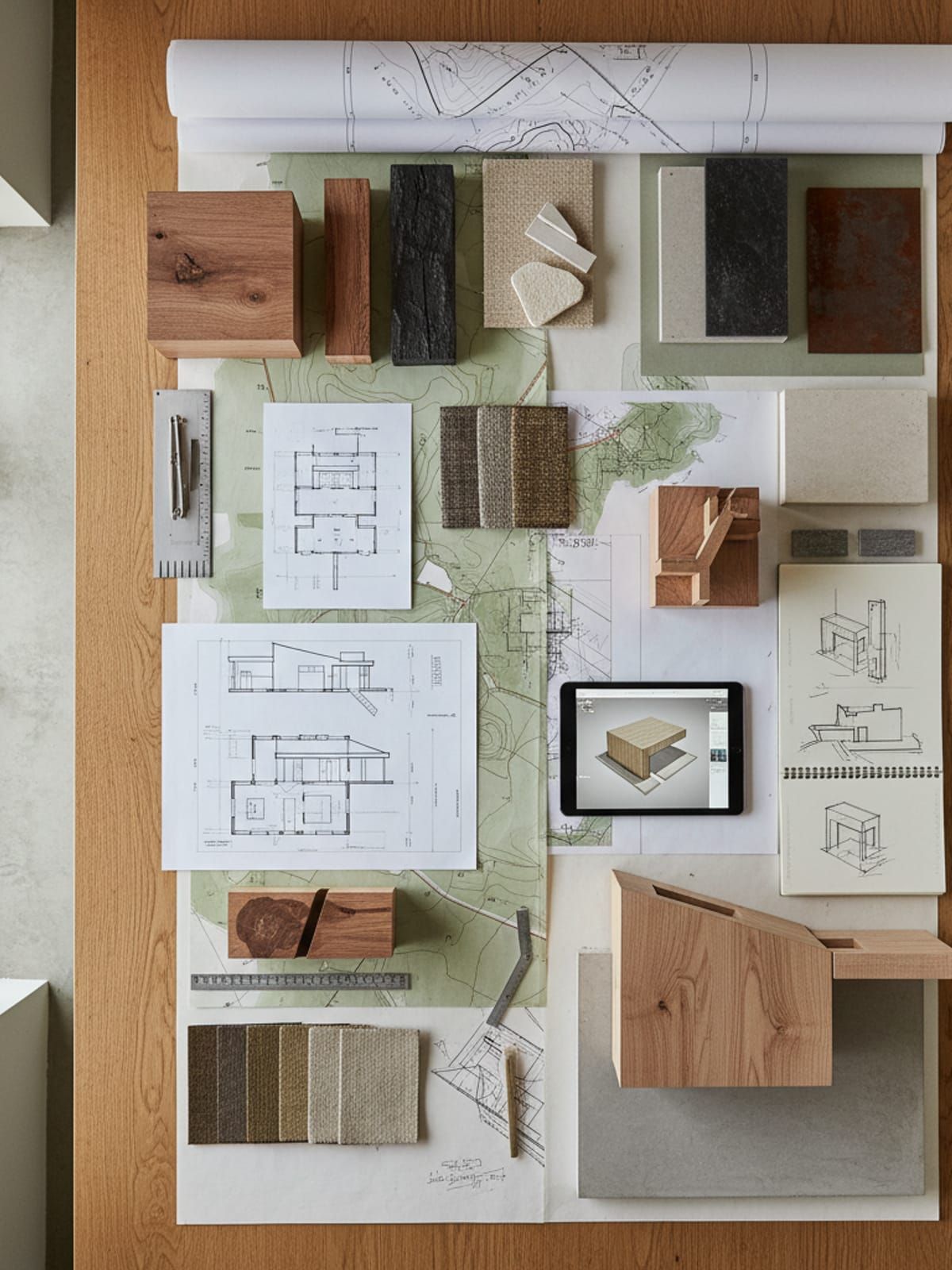 Architectural design process for custom Sonoma estate