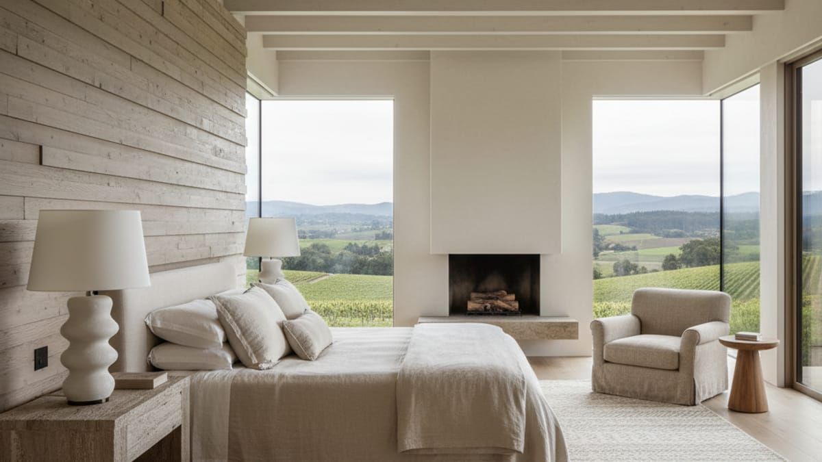 Luxury primary bedroom suite design