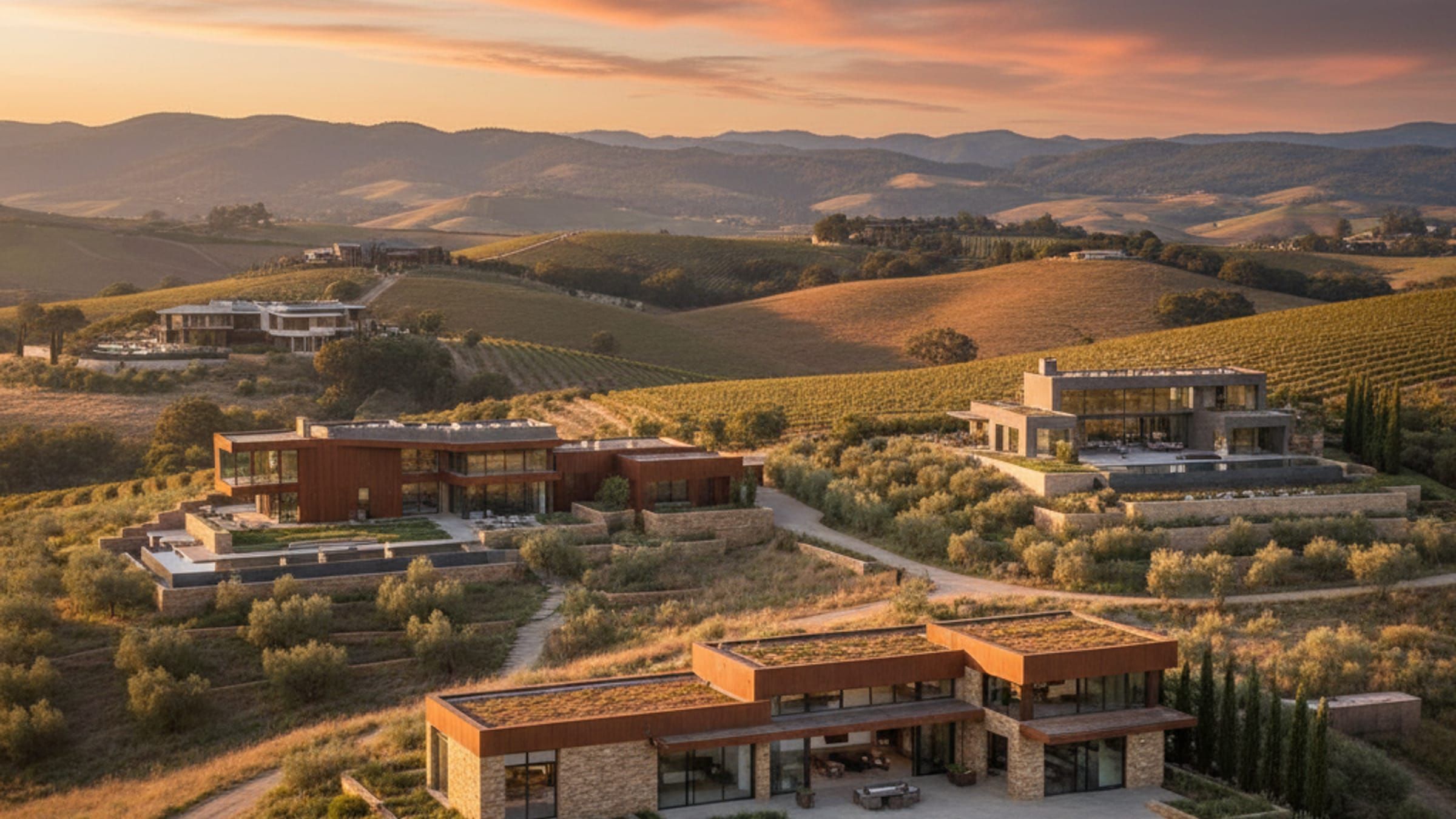 Luxury design-build projects in Sonoma wine country